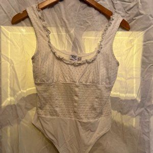 Princess Polly White Eyelet Bodysuit